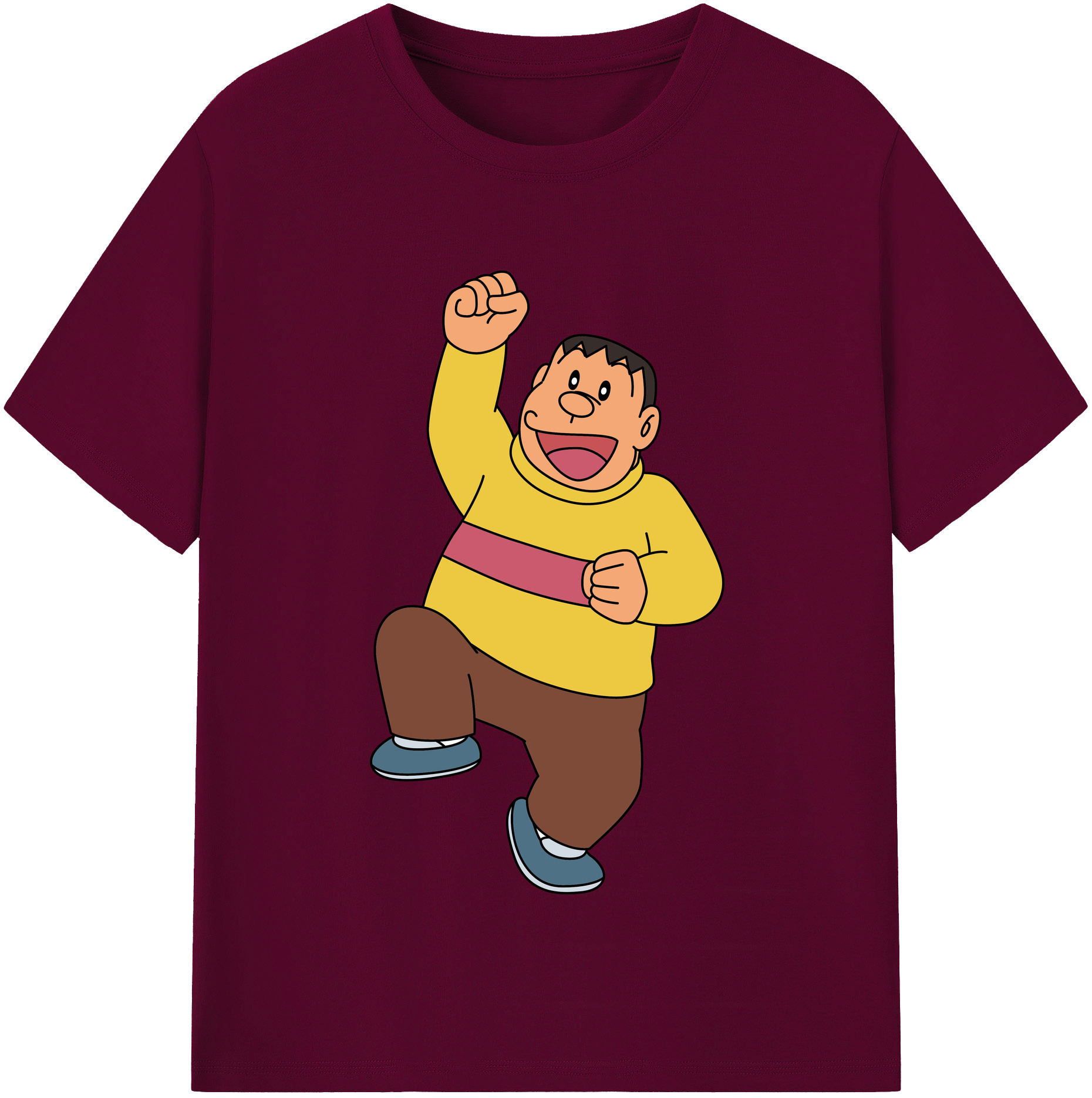 （画像用） ドラえもん 剛田武 Doraemon Gouta Takeshi レディースカジュアルプリントTシャツ（綿100％）